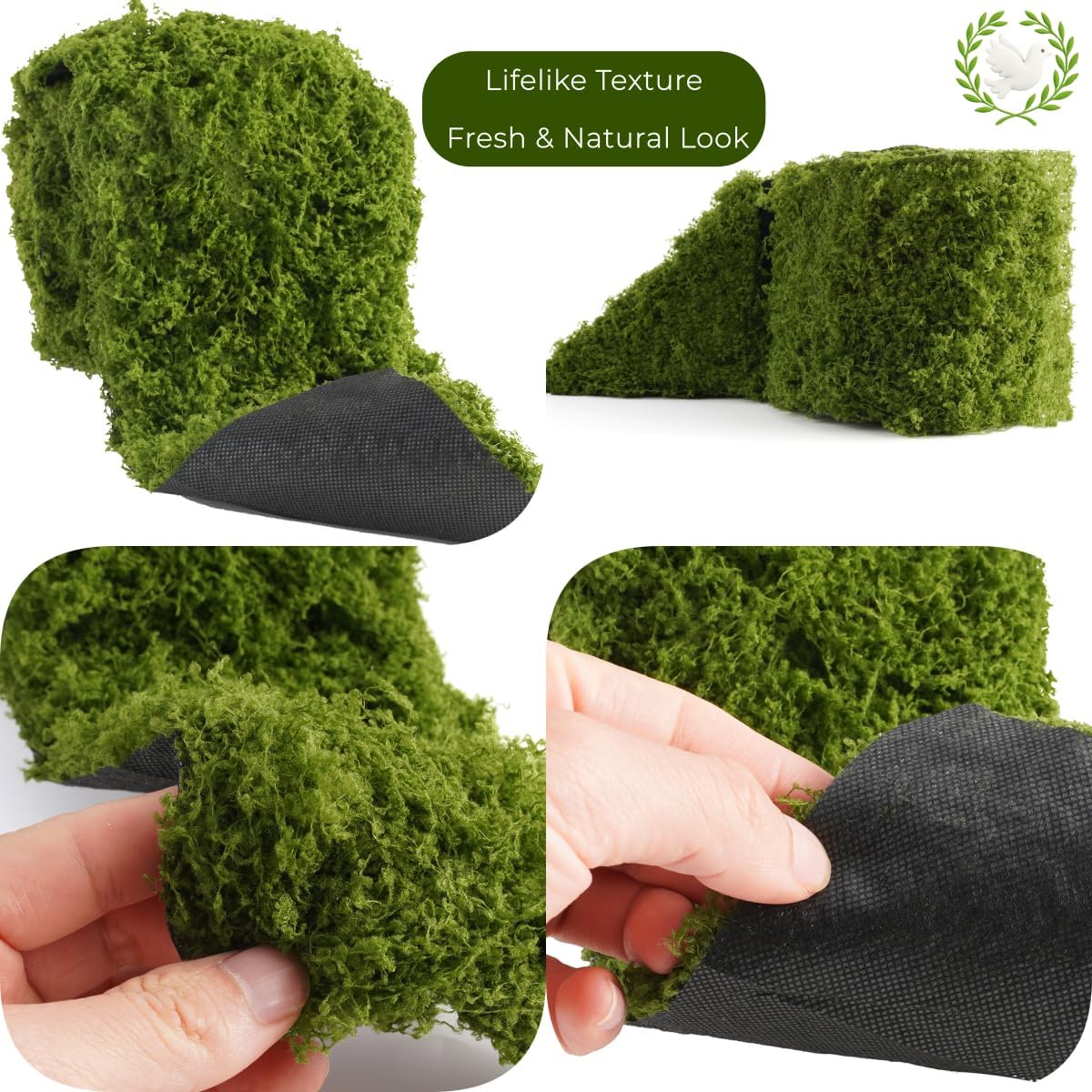 Artificial Moss Table Runner D - Sphagnum Moss Dry recension och pris