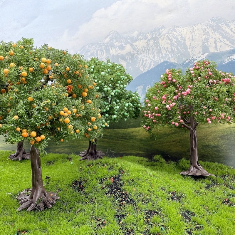 1pc Realistic Model Fruit Tree - Sphagnum Moss Dry recension och pris
