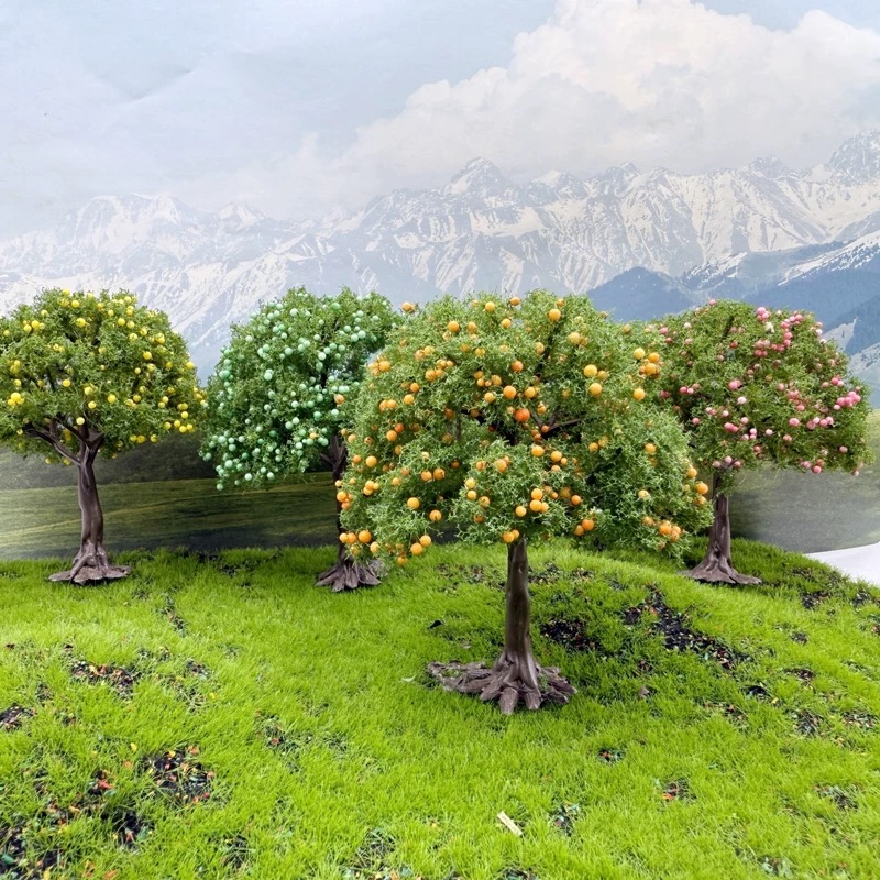 1pc Realistic Model Fruit Tree - Sphagnum Moss Dry recension och pris